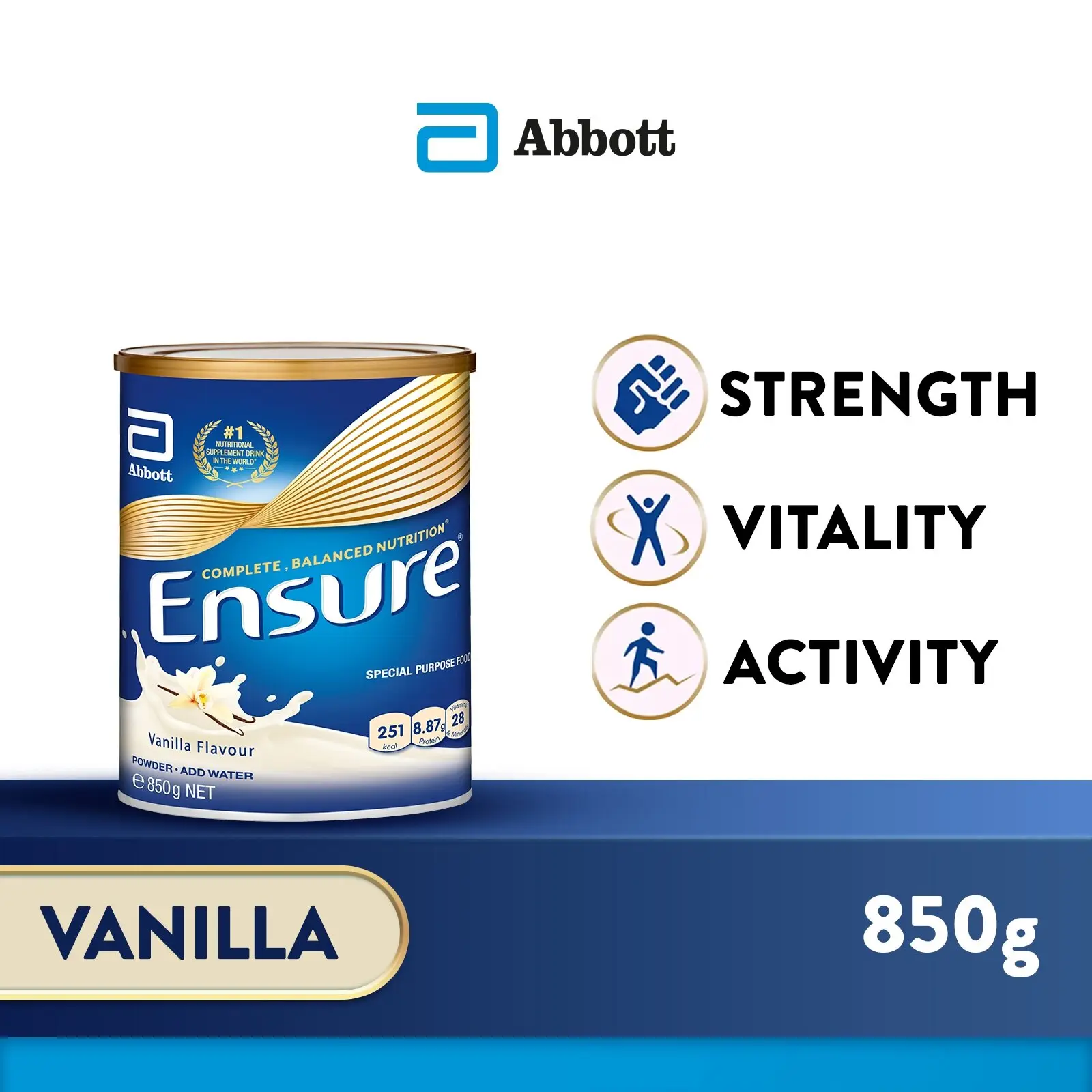 Ensure Regular Adult Nutrition Powder - Vanilla 850g