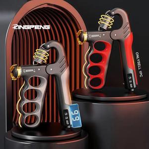 Entrenador de fuerza de agarre ajustable, 1 unidad fortalecedor de agarre de mano de 5-100kg con pantalla LCD, equipo de entrenamiento para fortalecer las manos para gimnasio en casa LINGPENG #OPCIONES MÁS VENDIDAS
