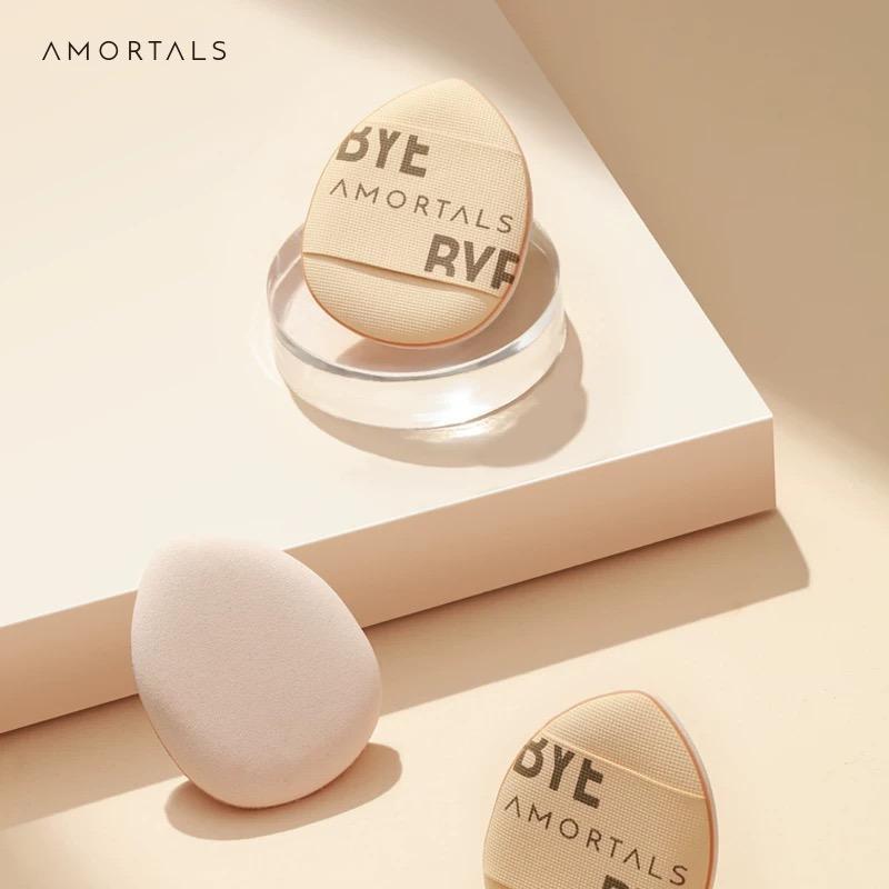 【 Diskon Terbesar!】AMORTALS Spons Wajah Mini (2 pcs) | Spons Penutup Jari Paket Mini | Spons Rias untuk Detail Makeup, Concealer & Bedak Tabur | Lembut & Ramah di Kulit | Beauty Blender Mini – Diskon 60%