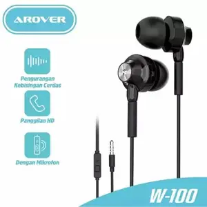 AROVER W-100 Colourful Headset / Earphone / Handsfree Hi Fi Stereo