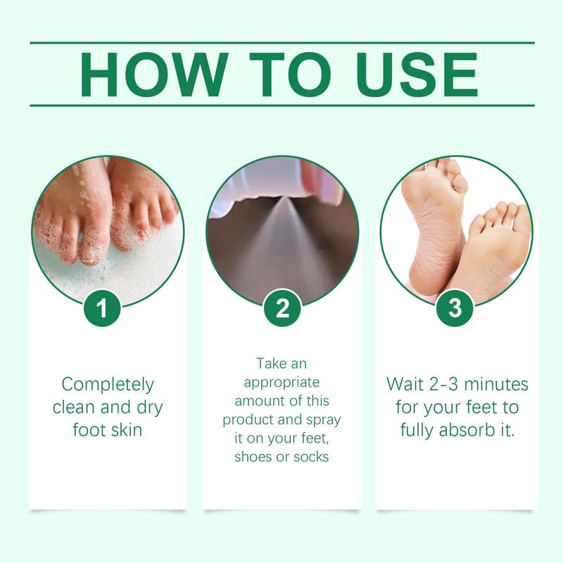 Tea Tree Oil Foot Sanitizer Spray, 1/2 Boxes Hydrating Foot Care Spray, Gentle Foot Care Products for Men & Women 7