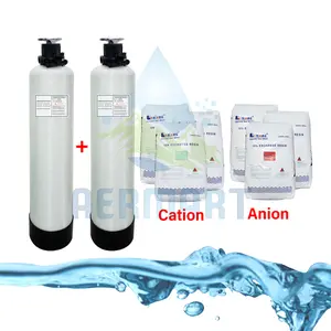 Paket Filter Air Demineralisasi 2 Tabung FRP 1354 + 3 sak Resin Cation TC007MB + 3 sak Resin Anion TA207MB