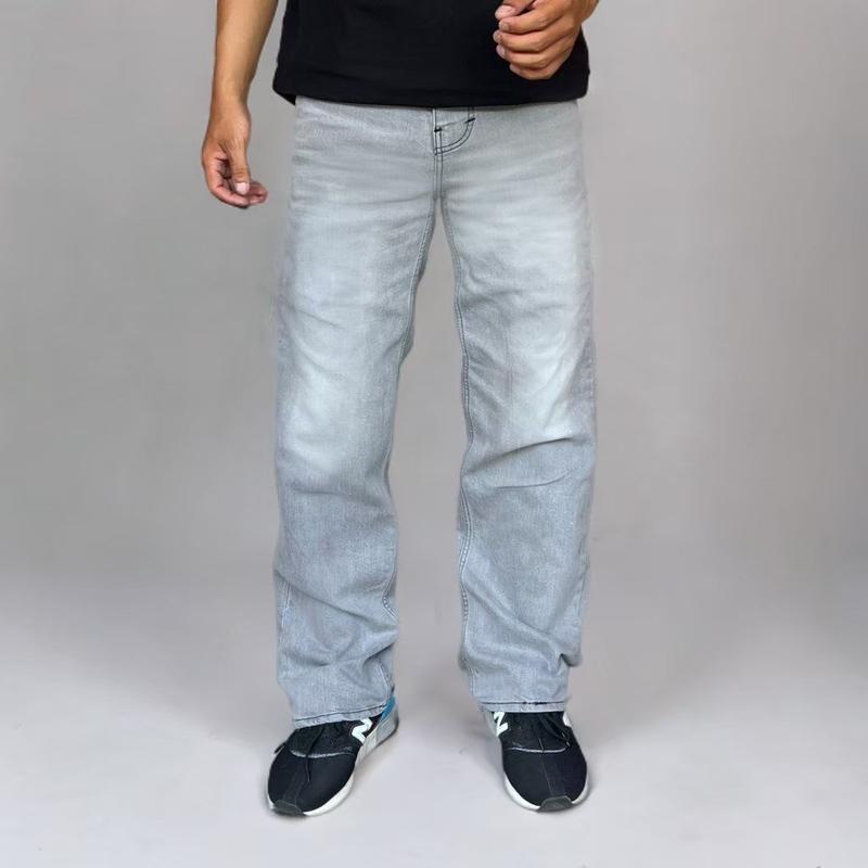 celana jeans loosfit gombrong terbaru / jeans gombrong / celana baggy / celana jeans loose gombrong stretch denim premium 4