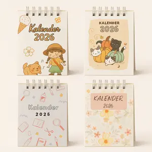Kalender meja aestetic 2026 minimalis BISA CUSTOM COVER DEPAN pakai foto sendiri