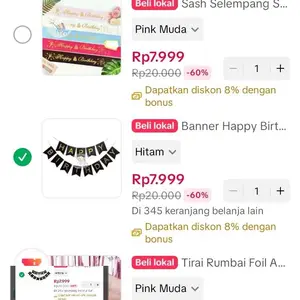 Banner Happy Birthday Ulang Tahun Tulisan Gold Elegan