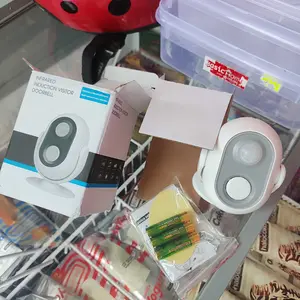 【Harus dimiliki untuk rumah/toko】Daytech alarm sensor rumah Baterai/USB Instalasi mudah Anti pencurian/selamat datang HW06