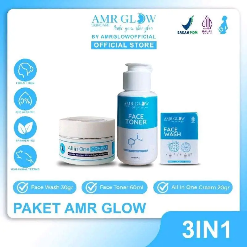 1 PAkET AMR GLOW BPOM ORIGINAL