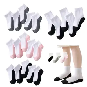 (Pilih Warna) Kaos Kaki Sekolah Anak SD TK Model Dua Warna Fashion Motif