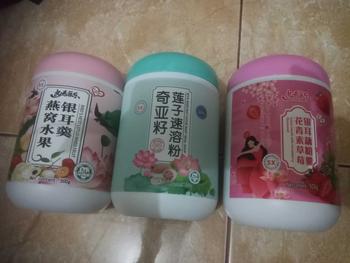 Product Review of Bubuk teratai Paket Hemat 3 Toples 500gr(random)logo halal from Q**a 2