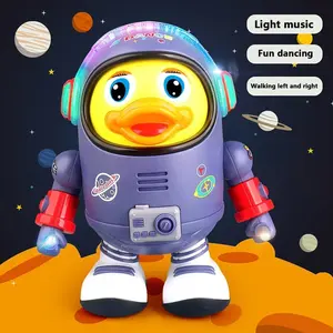 Mainan Anak Robot Bebek Astronot Joget Dancing Walking Ada Musik Dan Lampu