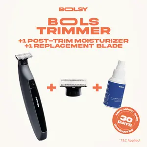 Hygiene Bundle (BOLSY Bols Trimmer + BOLSY Post-Shave Soothing Lotion + Pisau Pengganti)