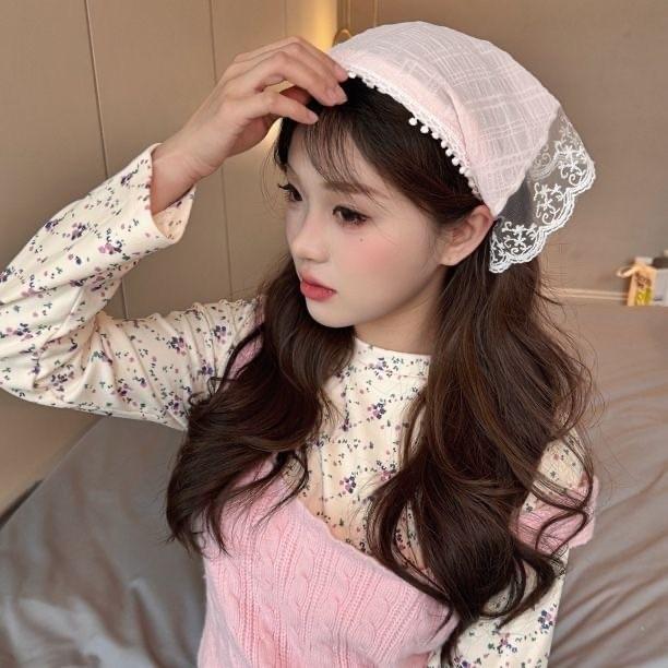 Town Shell - Bando Raw Lace Korean Head Band / Bandana Kain / Bando Kekinian / scarf 3