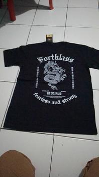 Product Review of FortKlass Kaos FEARLESS Regular Fit Kaos Sablon 24S 30S Kaos Pria Lengan Pendek Atasan Tshirt Distro from B**s M** D**a M**n S**? 2