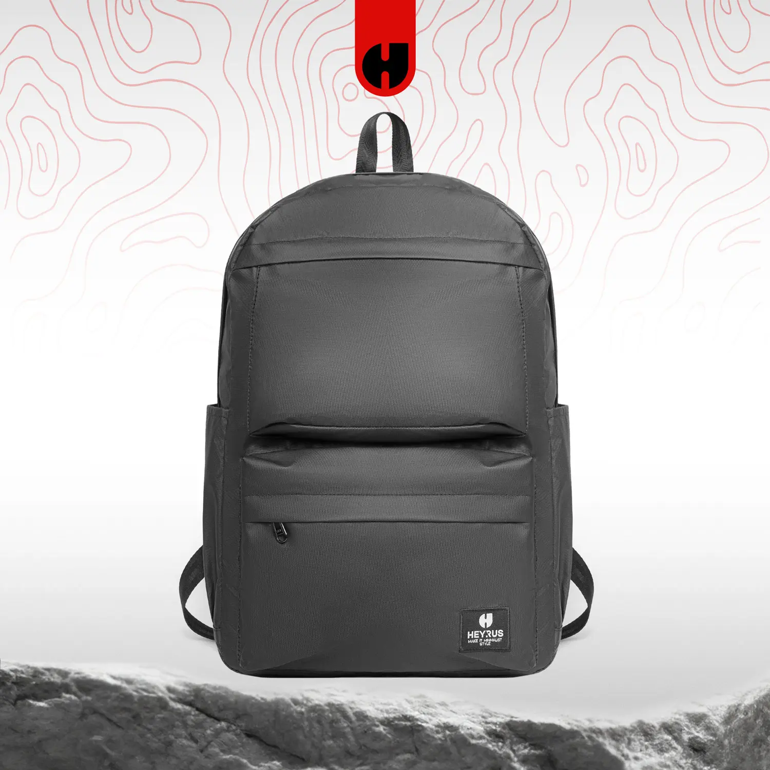 HEYRUS CO I Backpack Bravo Tas Ransel Sekolah Kuliah Kerja Pria