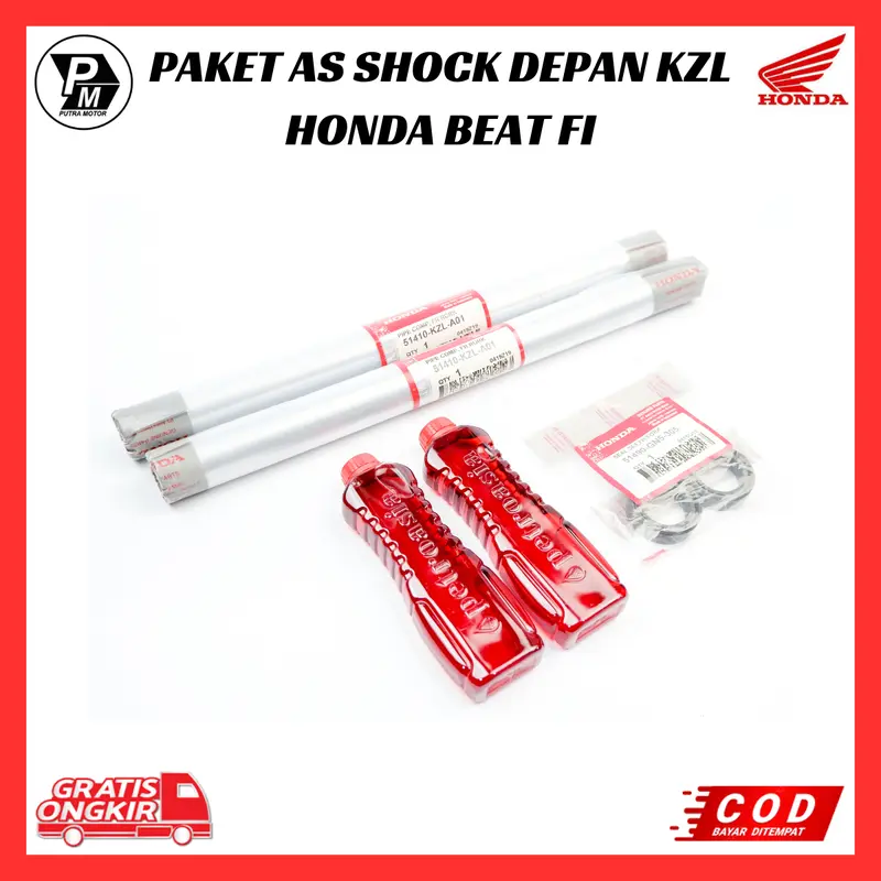 Sok Depan Beat Fi Esp - Paket As Shock Depan KZL Honda Beat Fi Esp - Vario 125 - Scoopy Fi - Spacy 4
