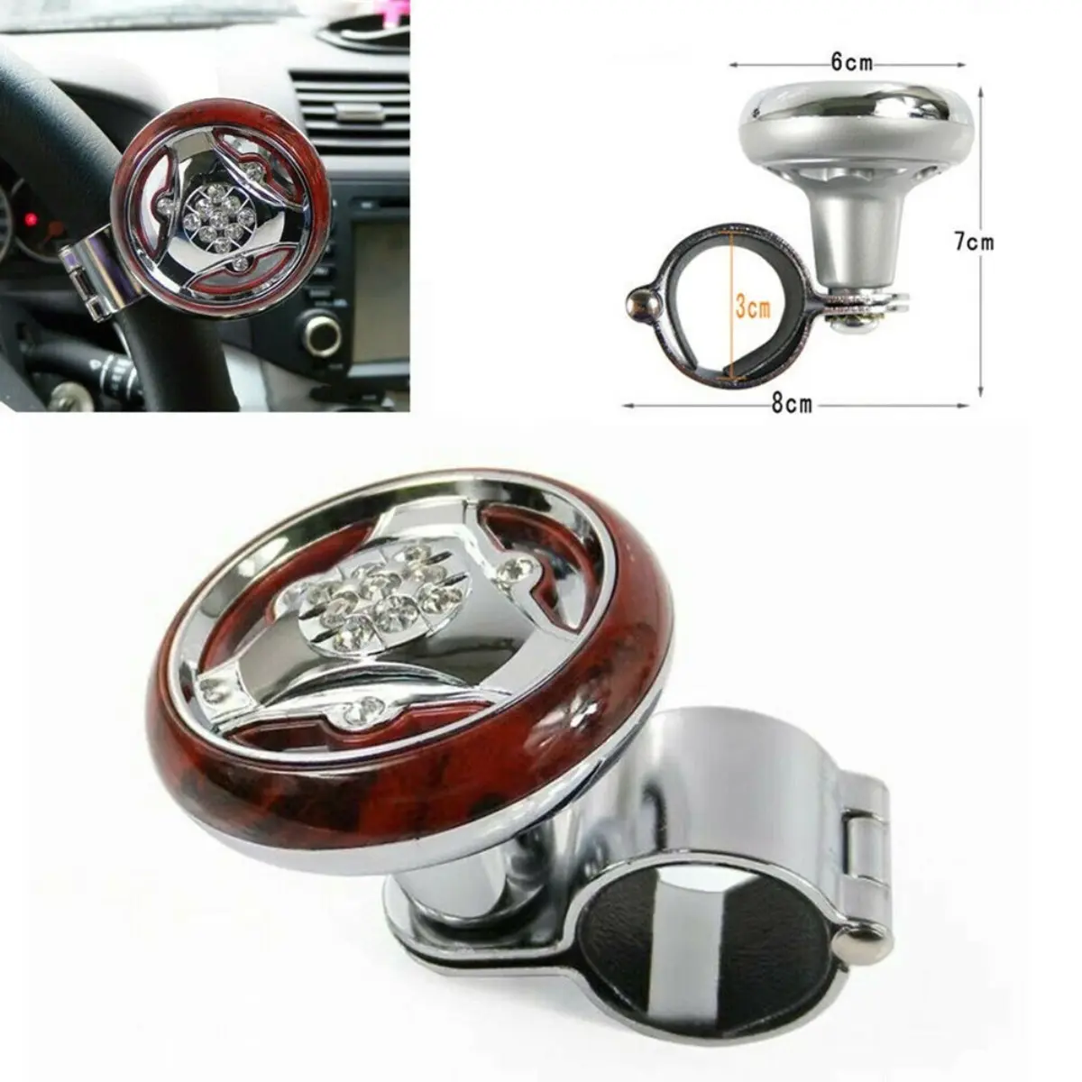 Tay Cầm Trợ Lực Cho Vô Lăng Xe Hơi Và Xe Tải, Núm Xoay Assister, Bóng Thông Dụng, Hàng Sẵn Sàng, BESTSHOPPING
