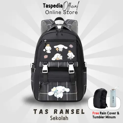 Tas Ransel Cinamoroll Korean Paket Hemat  Banyak Bonus Ransel anak Sekolah Sd Smp Remaja Tas ransel anak sekolah ransel wanita motif lucu Cewek Cowo