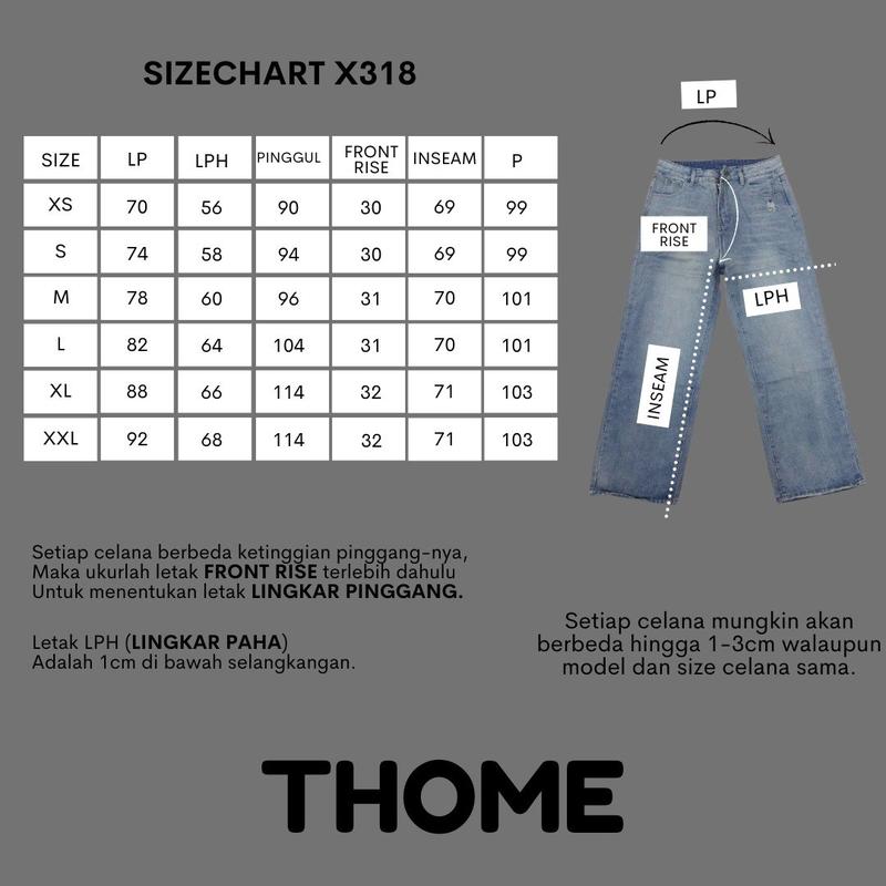 KarensaJeans X318 Celana Panjang Loose Jeans High Waist Ripped Wanita Kekinian Premium Quality 1