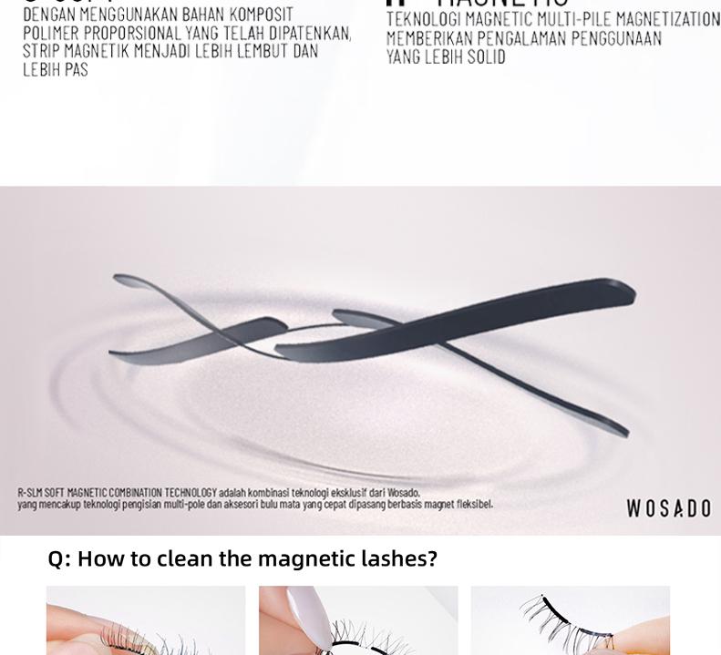 (ANGEL BLACK) 1.0 WOSADO Bulumata Magnetic Bulumata Eyelash Extention