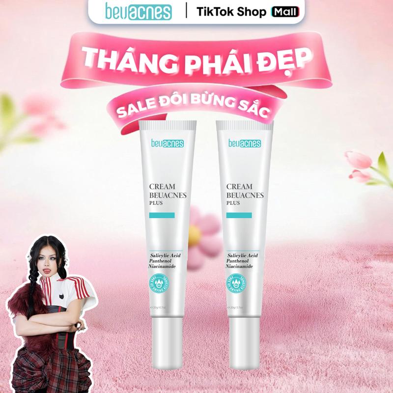 [COMBO 2TM] - TML820 Combo 2 Kem Mụn BEUACNES PLUS 15g - Giảm Mụn, Sáng Da, Mờ Thâm Mụn Nam Nữ Làm Đẹp Da Women Skincare Chăm Sóc Da, thuốc bôi Không Dùng Cho Bé