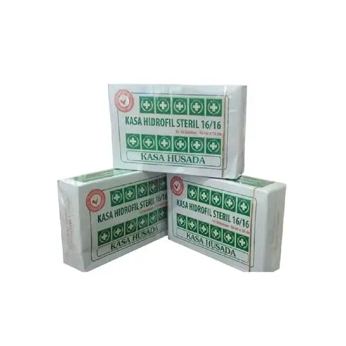 kasa steril ukuran 16×16cm isi 12 lembar