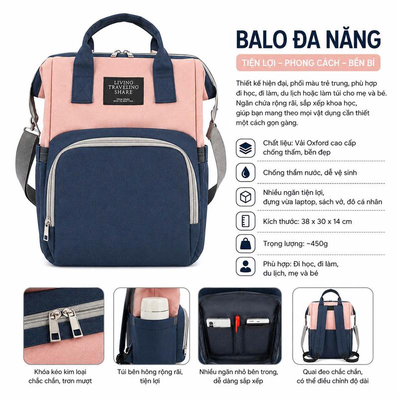 Balo Da Nam Nữ Hàn Quốc Size Đại Đựng Laptop 15.6 Inch A4 Chống Thấm Đi Học Đi Làm