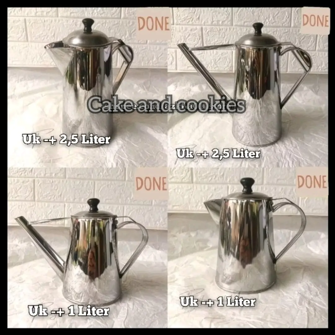 Teko thai tea Teko kopi/teh Teko stainless Teko teh tarik 24 cm