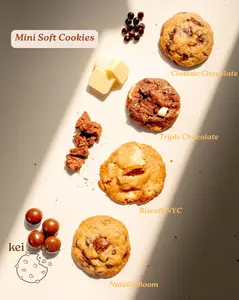 MINI Soft Baked Cookies Keisuka All Variant-Bayar 5 dapat 6 paket Istimewa Lengkap 5 Pilihan Rasa Nutella Boom Biscoff NYC Brookies Classic Triple Chocolate
