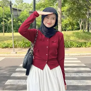 Lavina Cardigan Pita Lengan Panjang Kardigan Wanita