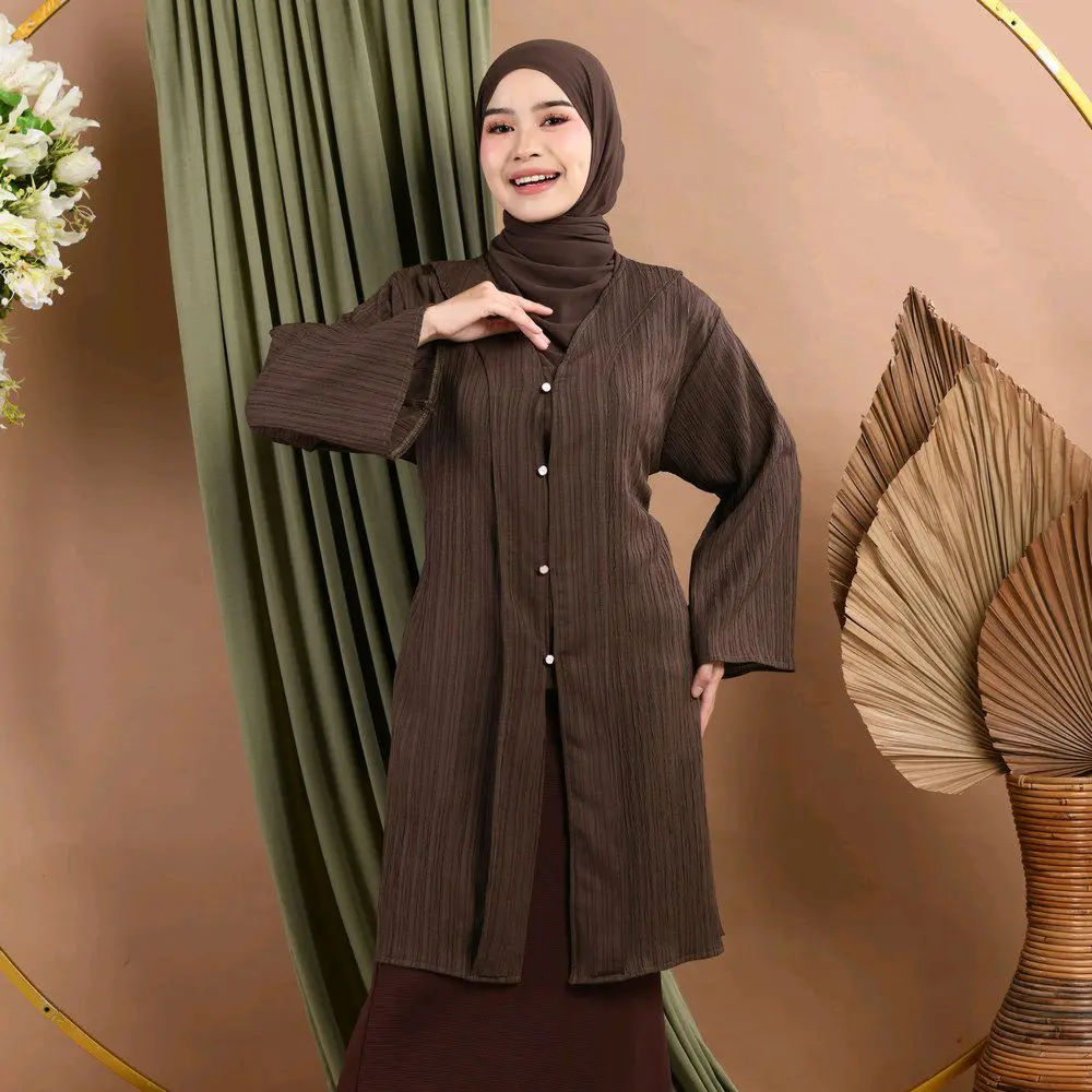 tunic // abaya // tunic kutu baru // mahogany