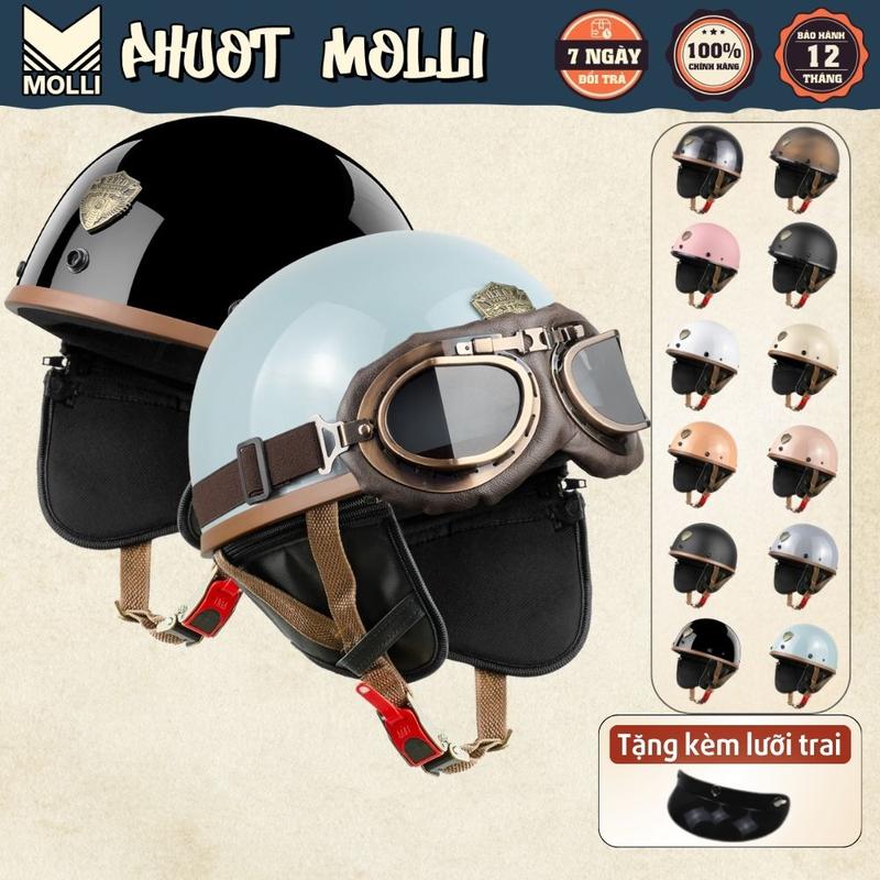 Mũ Bảo Hiểm Nửa Đầu PUB VARO helmets - Size 54-60cm - Bảo Hành 12 Tháng