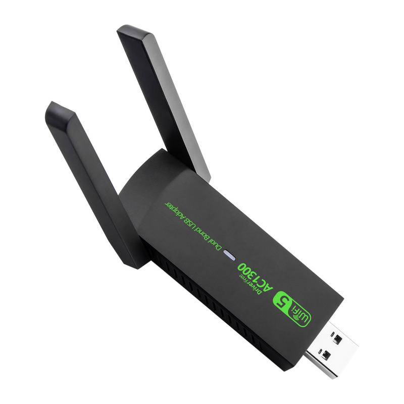 1300Mbps Wifi USB Network Card WiFi 5 AC1300 USB Wifi Adapter Dual Band 2.4G 5G Wireless Dongle Receiver RTL8812 Antenna 1