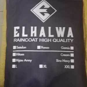 Jas Hujan Gamis Syar'i Muslimah Mat PVC Premium High Quality Anti Rembes By ELHalwaRaincoat