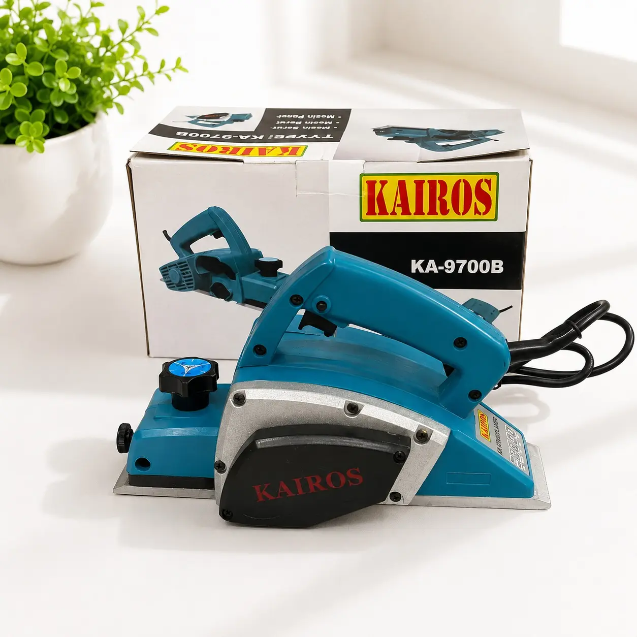Mesin Planer Listrik Serut Kayu 500W 220V-260V  Kecepatan 16000rpm Ukuran 82mm Siap Pakai