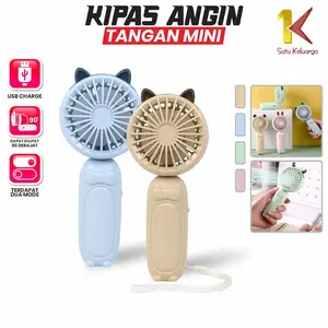 [COD] SK C994 Kipas Angin Tangan Mini Portable Karakter Kucing