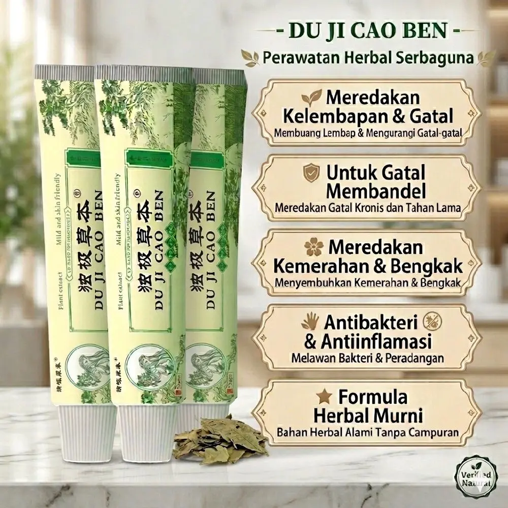 SALEP 5 PCS HEMAT ! DU JI CAO BEN Salep Gatal -  Salep Gatal Selangkangan 15 gr