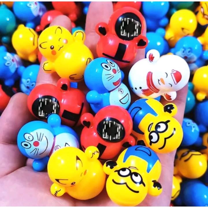 ECER BONEKA GOYANG BONEKA TUMBLER STRESS RELIEF TOY MINI BONEKA JOGET ANTI STRESS MAINAN ANAK KARAKTER LUCU ANTI JATOH RISSASTOREID 3