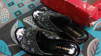 Product Review of KAKEN SICI SANDAL PESTA WANITA SANDAL HAK TAHU MOTIF PAYET IMPORT HAK BUNGKUS 3 CM YD 012 from P**3 0