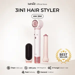 [DISC 50RB] Keheal HM 3 IN 1 Negative Ion High-Speed Hair Dryer Quickly Dry Curl Straighten—All-in-One Multi-Function