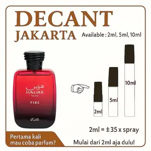 [ Decant ] Rasasi Hawas Fire Original 100% DNA Gissah Valley Imperial
