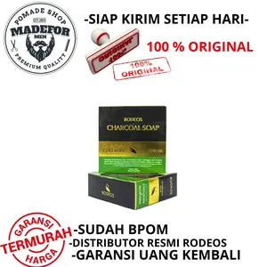 RODEOS CHARCOAL SHOP SABUN WAJAH PRIA SUDAH BPOM 100% ORIGINAL