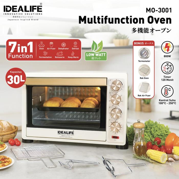 Gambar IDEALIFE - Oven – Pemanggang - 30L - (MO-3001) dari IDEALIFE ONLINE STORE Kota Administrasi Jakarta Utara Tokopedia