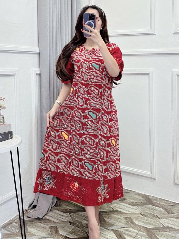DASTER CAP MAURA JUMBO BUSUI RESLETING DEPAN BAHAN RAYON TEBAL BISA COD 5