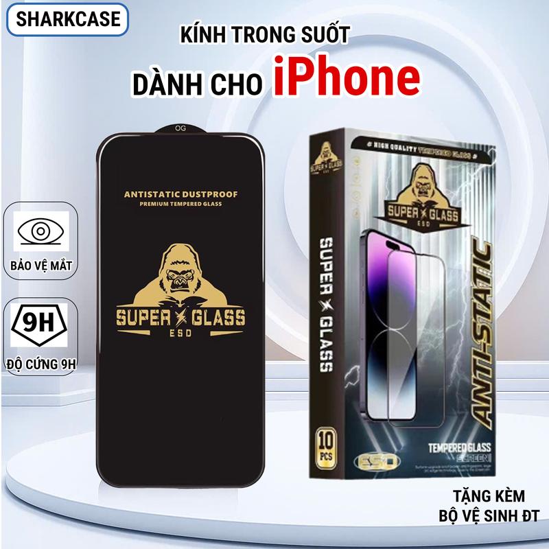 Kính cường lực dành cho iphone 17 16 pro max 15 14 13 12 11 8 7 6 xr x xs max…