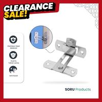 Gambar SORU - Grendel Sudut Slot Kunci Pintu 90 Derajat - Grendel Kait Latch Stainless steel Anti Karat - 3 Inch dari Soru Indonesia Kota Bandung 1 Tokopedia