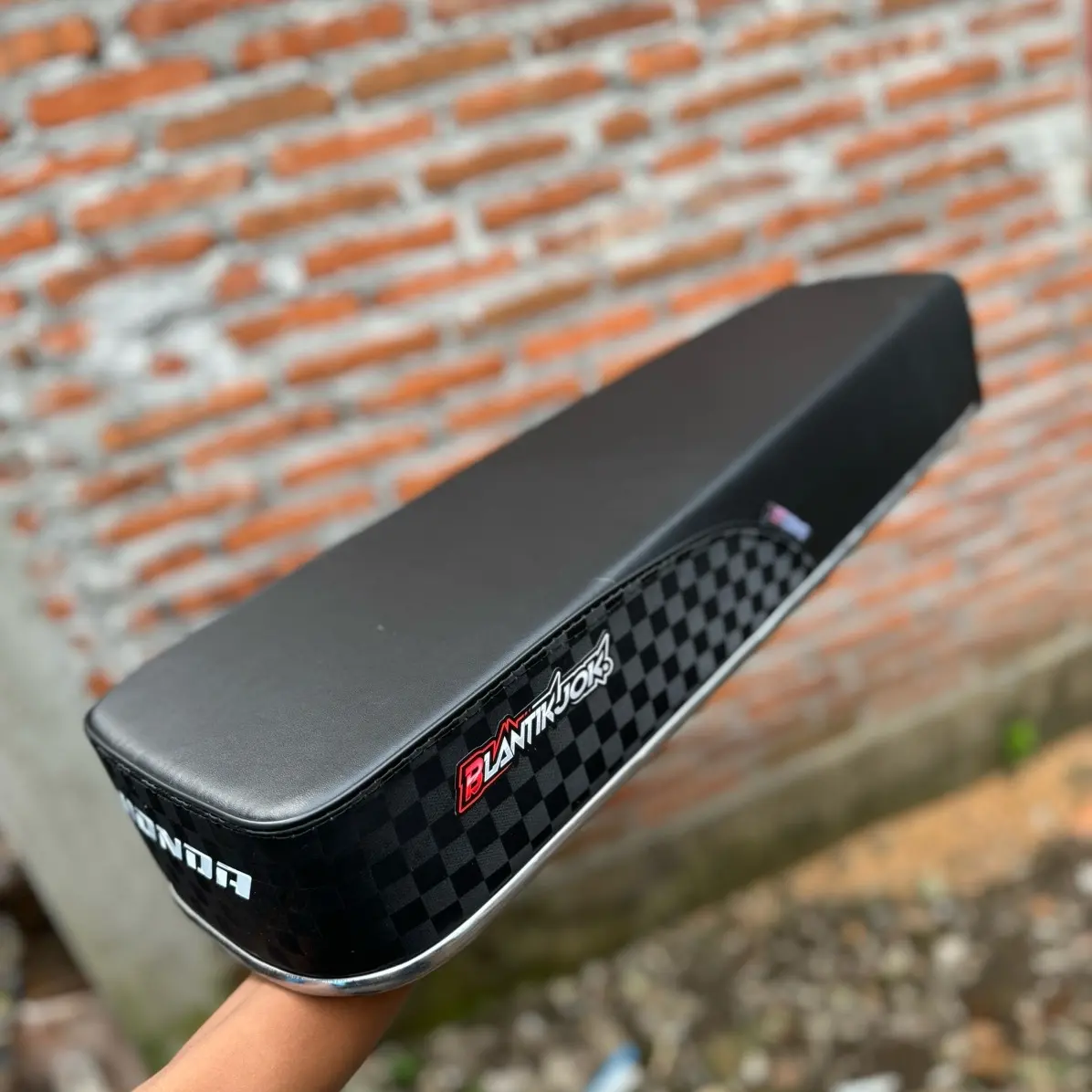 Jok cb  downsize 9 cm kain halus motif catur original blantik jok