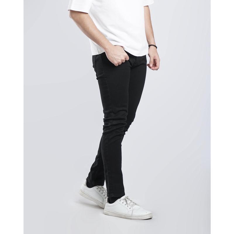 Celana Panjang Jeans Pria Dewasa Keren Gaul Bahan Ngaret Model Pensil Slim Fit / Celana Denim Pria/ Celana Jeans Pria Super Skinny 2