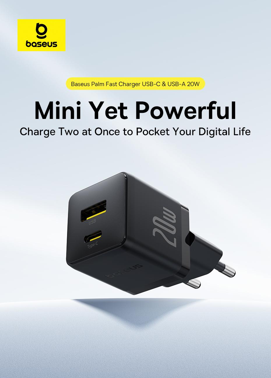 Baseus Palm 20W 30W Fast Charger C+U for iPhone 14 13 12 11 X PD