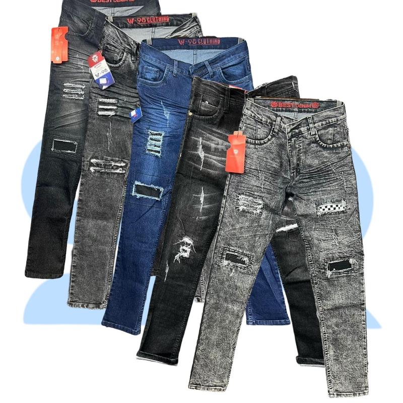 Celana jeans sobek panjang pria keren dewasa slimfit Lembut Nyaman Melar sobekpria Denim Distro Skinny 1