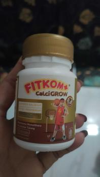 Product Review of Fitkom Calcigrow Tablet Hisap Rasa COklat - Suplemen Pertumbuhan Tinggi Badan Anak from I**a I**9 0
